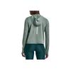 Under Armour Solid Color Thumb Hole Design Hooded Slim Fit Sports Long Sleeve T-Shirt Women tops Green 1375076-781