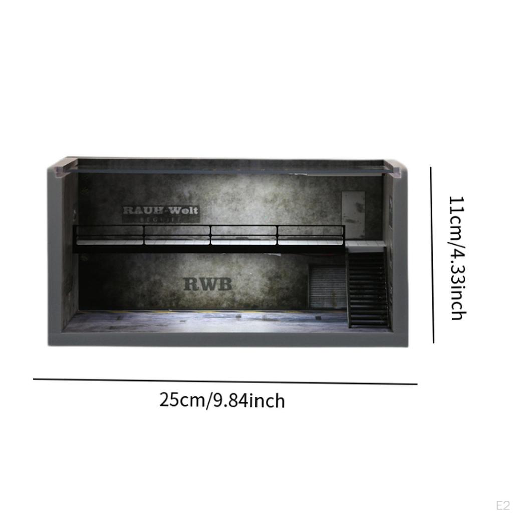 1/64 Maßstab Modellauto Vitrine Organizer Staubdicht Spielzeug Aufbewahrung Foto Requisite Sammlerstück Geschenk