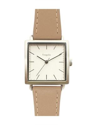 [Follow] Fragola Sweatproof Square Case Watch H03321A-1 SVMOC Women's Brown