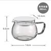 Hario Teapot 380mL Round Shape Allows Tea Leaves To Mesh Lid Microwave Made In Chanomaru, Capacity, Heat-resistant Glass, Expand, Filter, Safe, White,