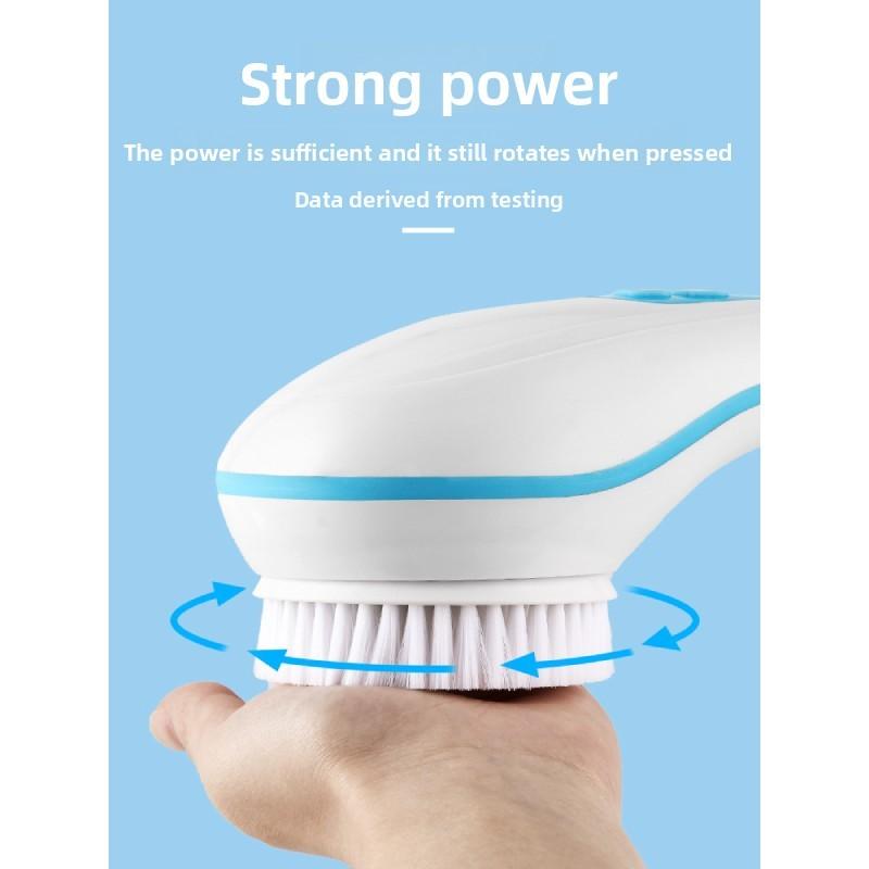 Electric Shower Scrubber With Silicone Bath Brush For Home Use And Relaxation