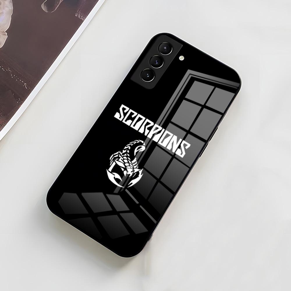 

S-Scorpions Band Phone Case For Samsung A56 A36 A26 A16 A15 A25 A35 A55 A14 A34 A24 A54 Glass Case Samsung A55