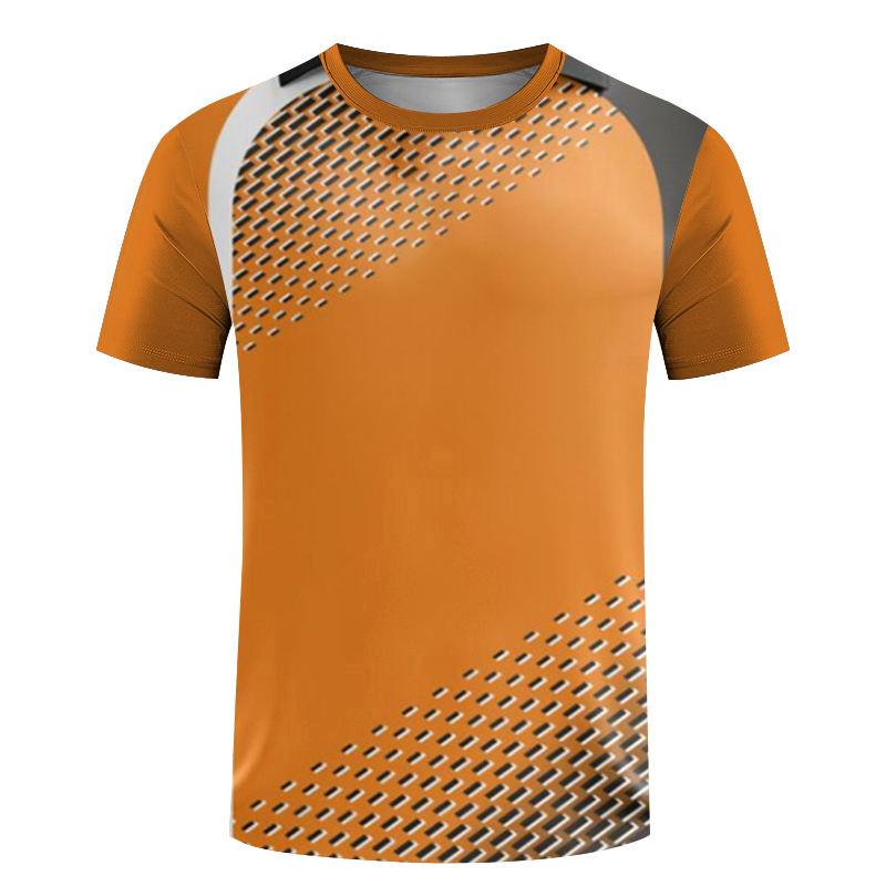 

Summer 3D Printed Tee Round Neck Fabric for Running Workouts Sports simple XXS