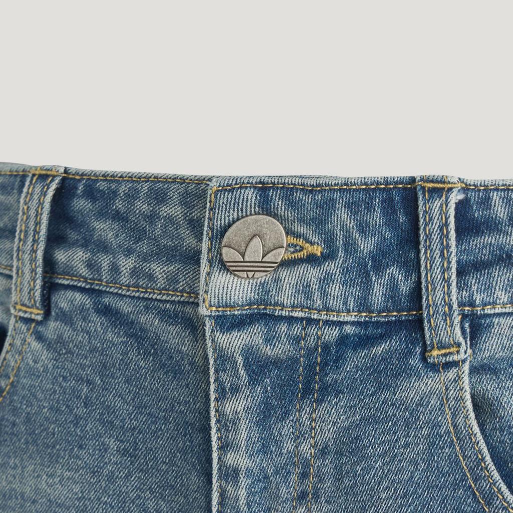 adidas Originals Washed Flair Pant New Year Edition Water Washed Micro Flare Sport Stripe Slim Fit Jeans Women Bottoms KT-3173