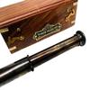 Brass Victorian London 1917 Telescope Handmade Wooden Box Gift