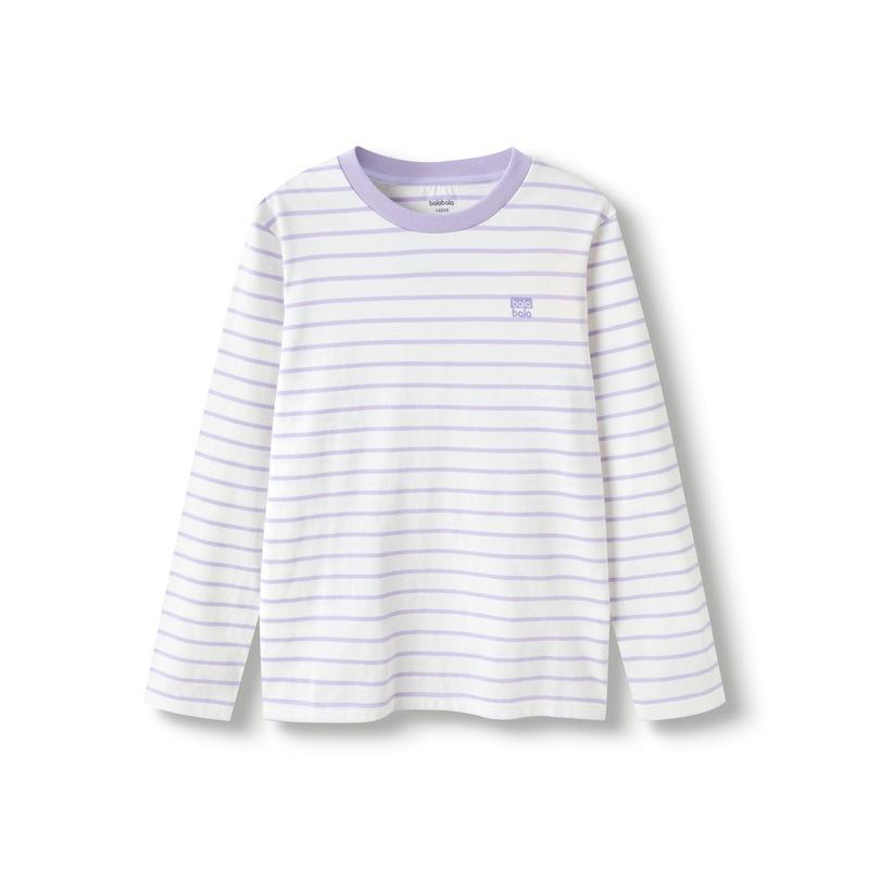 Balabala Kids' Long-Sleeve T-Shirt 2025: Spring & Autumn Style for Boys & Girls