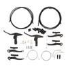 V Type Bike Brake Set with Brake Lever Brake Cable Complete Sensitive Braking Bike Front Rear Brake Kit for Replacement