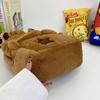 Kawaii Cartoon School Bag Large Capacity Shoulder Bag All-match Capybara Plush Backpack  Girls
