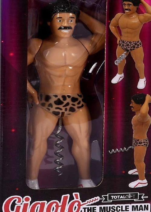 Ouvre Bouteille - I-TOTAL - Non Spécifié - Contemporain - 1 Pièce - Homme Musclé Moustache