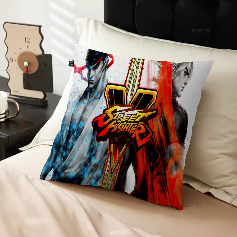 Game S-Street-F-Fighter Maple Design Cushion Cover Happy Autumn Harvest Decor Holiday Decorati Pillow Cover