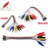 20cm 30cm 10pin Double-end Alligator Clips Jump Wire Male Female Crocodile Clip Test Lead Jumper Wire Line Cable DIY Connection