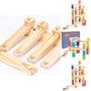 Wooden Childrens Ball Bearing Run Track Building Set For Ages 3 To 6 Educational Toy