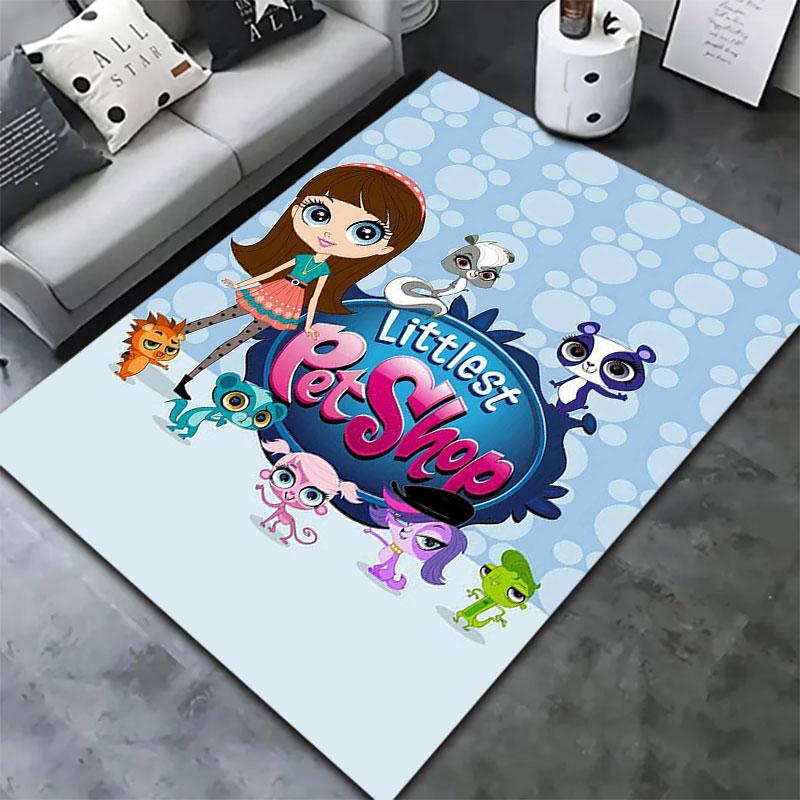 Littlest Pet Shop Carpet Rug for Living Room Bedroom Home Sofa Decoration,Kids play Non-slip Floor Mat