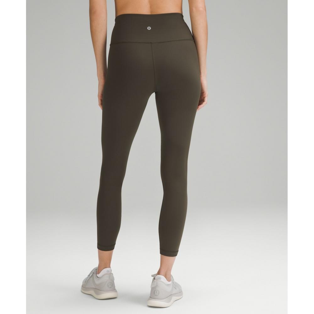 Lululemon Wunder Train High Rise Tight 25  Dark Olive