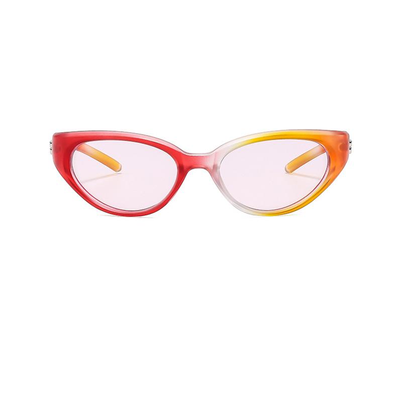 Y2K Cat Eye Sunglasses Women Men Luxury Designer Vintage Punk Hip Hop Rainbow UV400 Shades