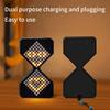 Creative DIY Digital Hourglass Birthday Gift Toy Game Kids Electronic Hourglass Cyber Style Sense of Technology Yellow Light