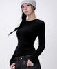 LIKE THE MOST Slim Basic Long Sleeve T-Shirt_Black