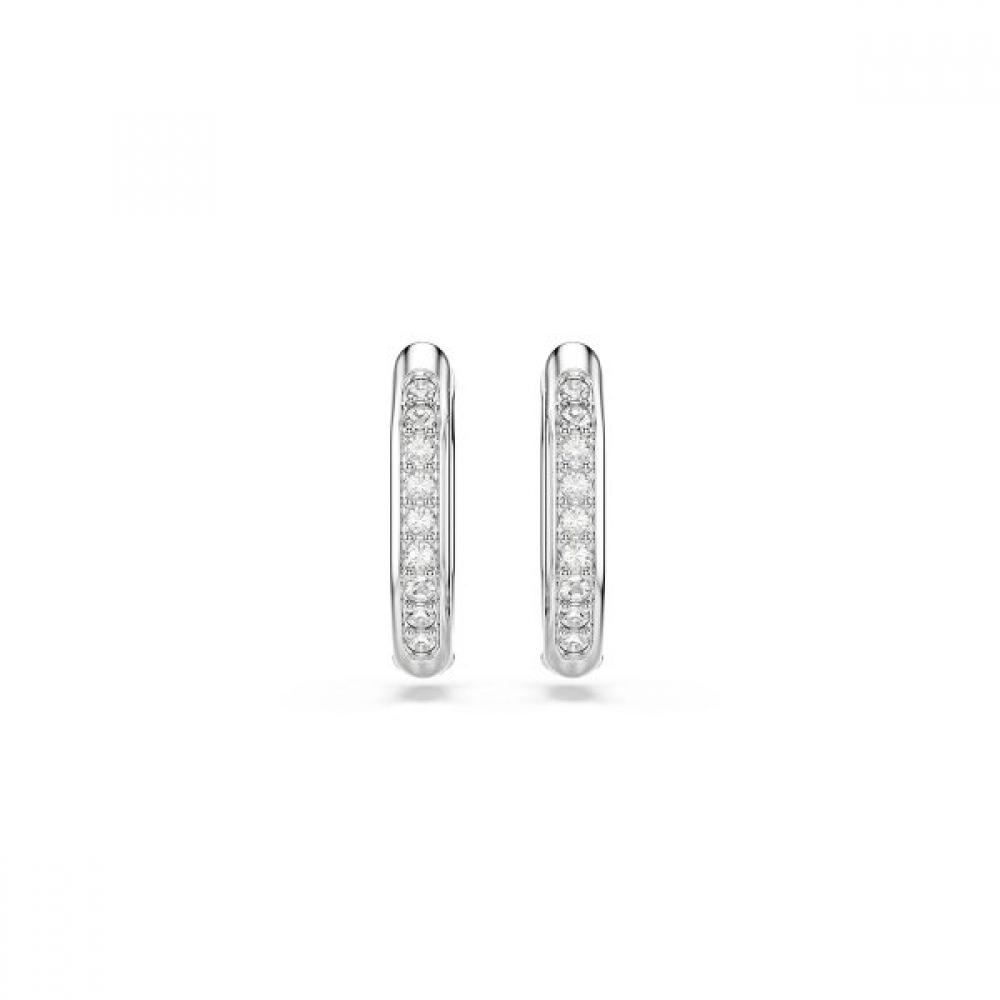 Swarovski Rhodium Hoop Earrings 5724585