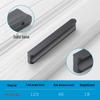 Modern Minimalist Gold Cabinet Handle, Light Luxury I-Shaped Black Drawer Pull