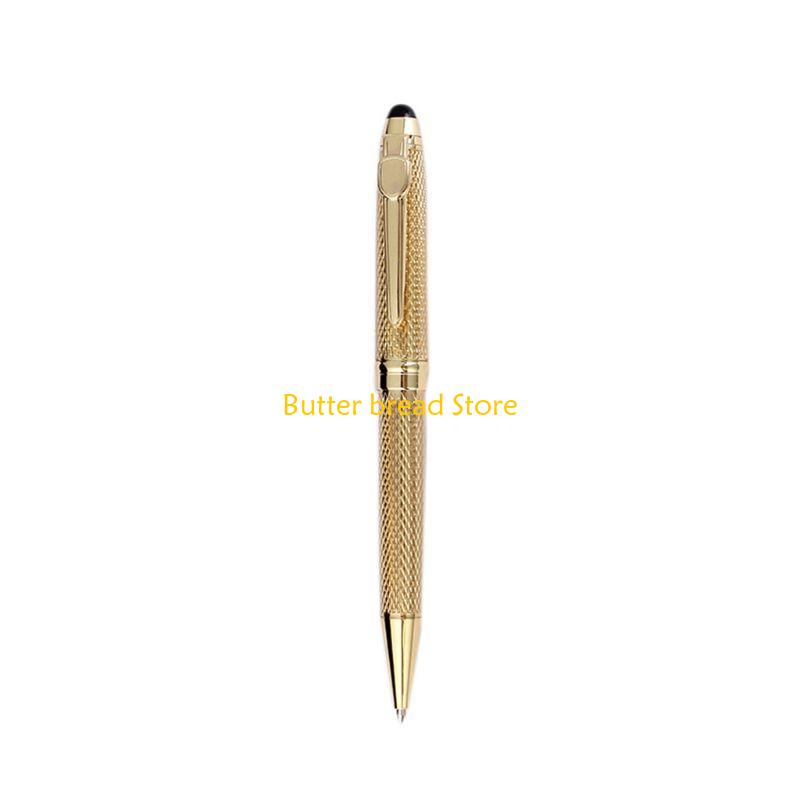 W89C Metal Ballpoint Pen Nib Metal Pen Clip Business Signing Pen Metal Pen Twist to Open Close for Office золотистый