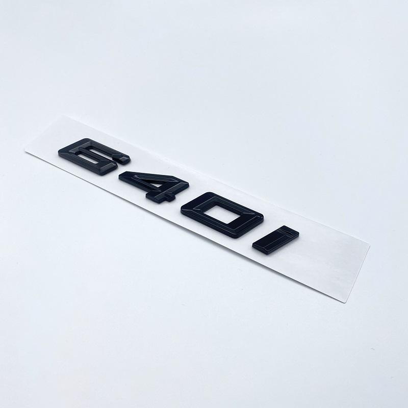 Glossy Black GT 630i 630d 640i 640d XDrive SDrive ABS Numbers Letters Emblem for BMW GT Series E63 E64 F06 F12 F13 G32