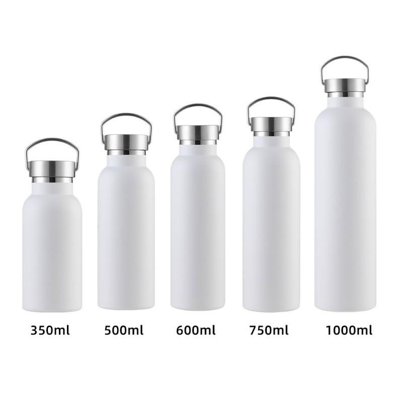 304 Stainless Steel Vacuum Insulated Travel Mug With Wide Mouth Handle Outdoor Hiking Camping Gym Office Use