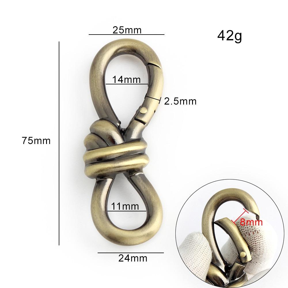 2pcs Keyring Hook Shortening S Type Shape Clasp Chain Length Adjusting Buckle  DIY Chain Bag