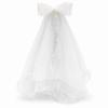 New Pearl Decoration Bridal Veil Mesh Two Layer Wedding Veils Elegant with Comb Bow Veils Hair Accessories