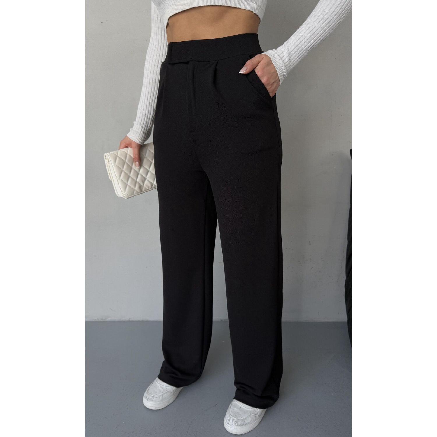 

Women s Lycra Call Closing Black Palazzo Pants 34 чорний