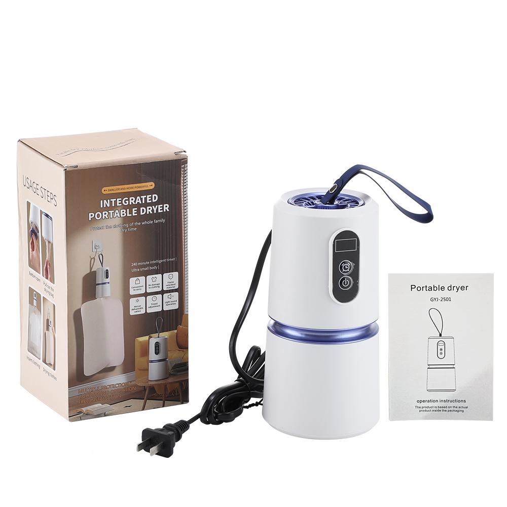 Portable Clothing Dryer 5kg Smart Mini Clothing Dryer Quick Laundry Dryer Overheat Protect 30-240Mins Timer for Camping Travel