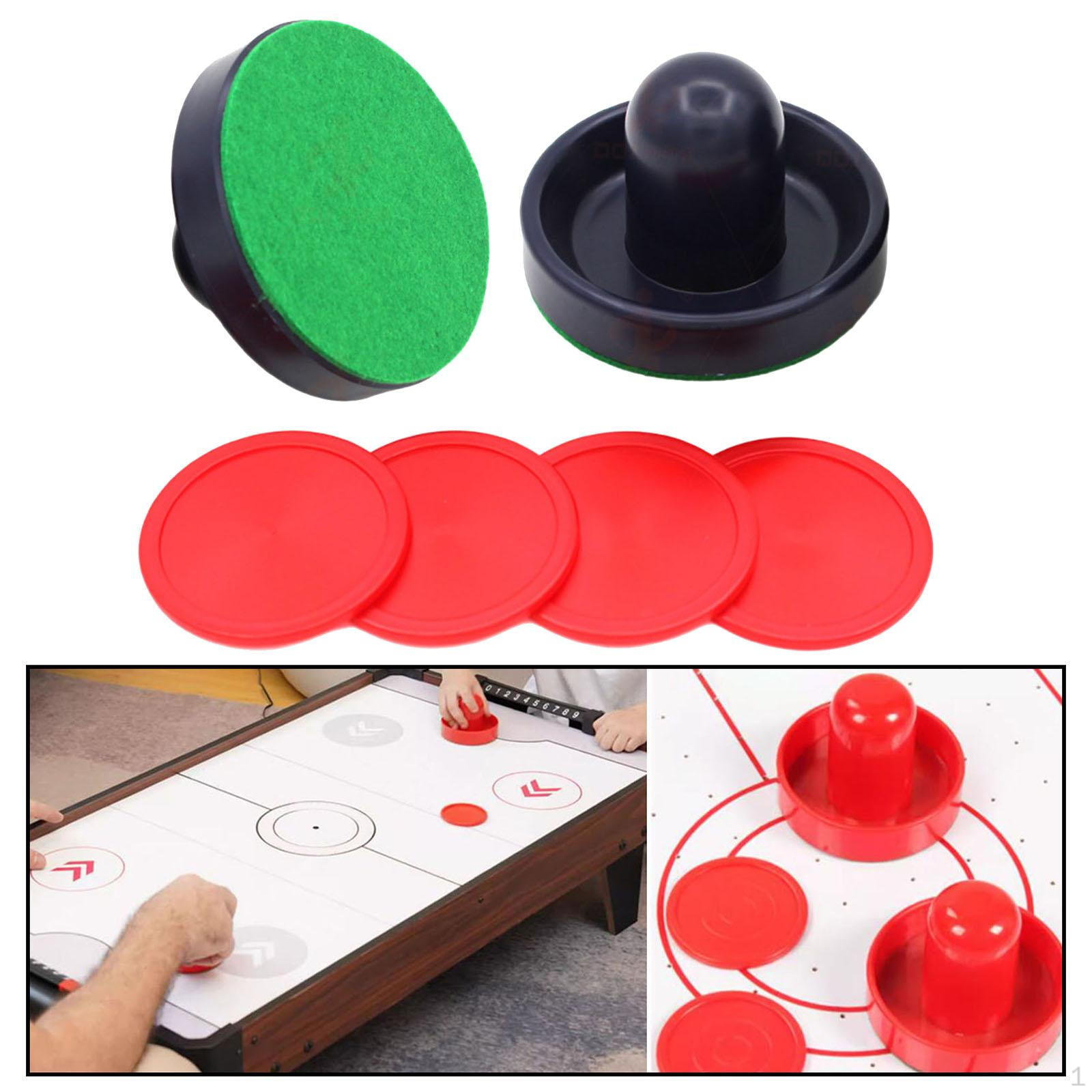 

1 комплект мини-толкателей и шайб для аэрохоккея, лопасти для ручек ворот диаметром 96 мм для стола 2 Dark Blue Pushers