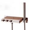 Surface Mounted Storage Bathtub Faucet All Copper Household Showerhead Set Hotel Waterfall Bathtub Faucet