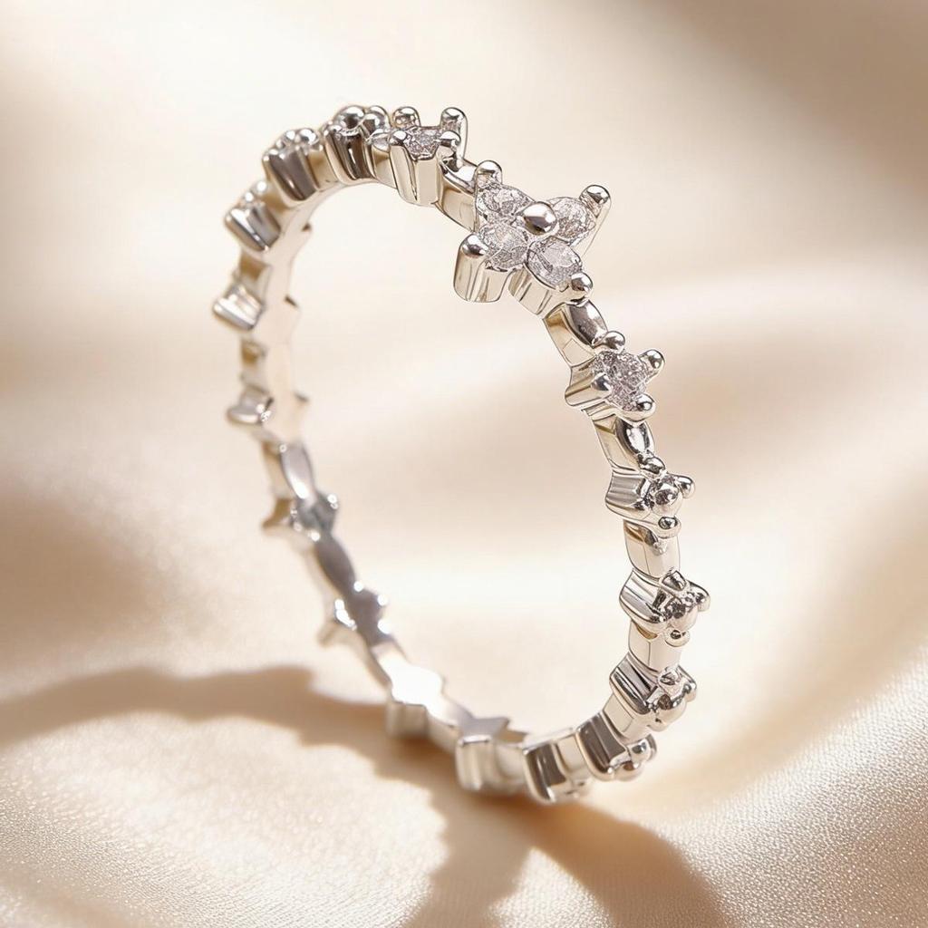 Doppelkreuz Mehrschichtiger Offener Ring: Europäisches & Amerikanisches Nischendesign für Frauen - Luxuriöse High-End-Accessoires