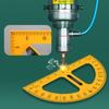 Großes Dreiecklineal-Set Geometrie Winkelmesser Lehrer Tafel-Zeichenwerkzeug