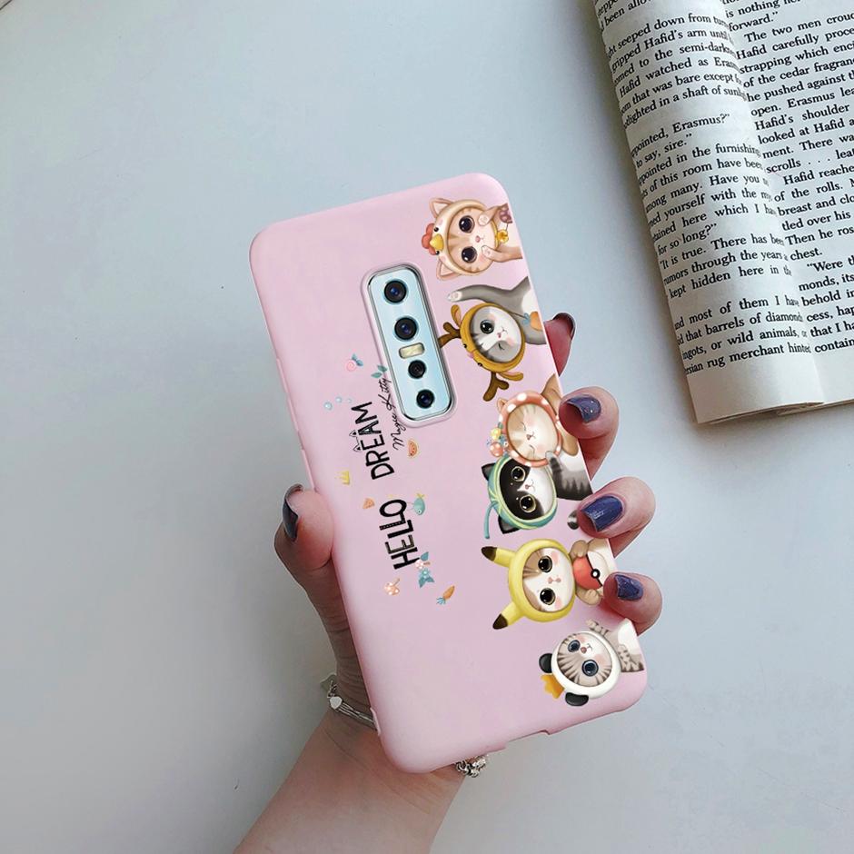 For Vivo V17 Pro Case Cover Vivo 1909 Phone Casing Flower Marble Silicone Shockproof Full Shell for VIVO V17 Pro 1910 Bumper Bag Vivo V17 Pro