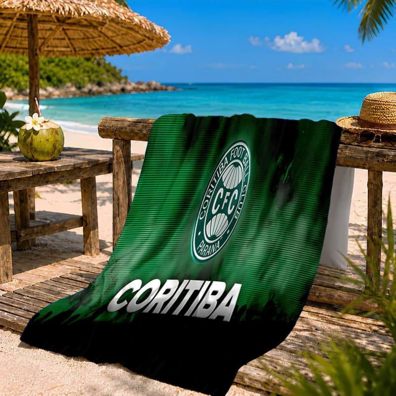 Coritiba Football Club Return Beach Towel Microfiber Beach Towel, Lightweight and Quick-Dry, for Summer Travel, Swimming Pool Fan Birthday Gift