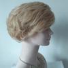 Women's Synthetic Hair Golden Short Curly Hair Headband Wig
