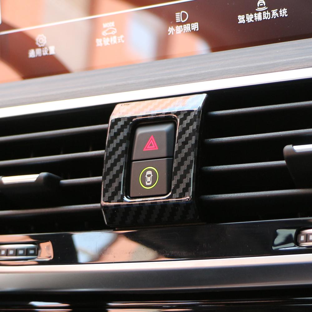 ABS Car Warning Light Button Panel Cover Trim Sticker for BMW X3 X4 G01 G02 2018 2019 2020 2021 2022 Interior Accessories