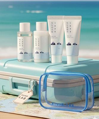 [Free Pouch] 1025 Dokdo Travel Kit (Toner + Lotion + Sunscreen + Cleanser)
