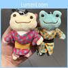 Pingente de Pelúcia de Sapo Fofo Com Um Sorriso Usando Design de Yukata Para Decoração de Bolsa e Uso Colecionável