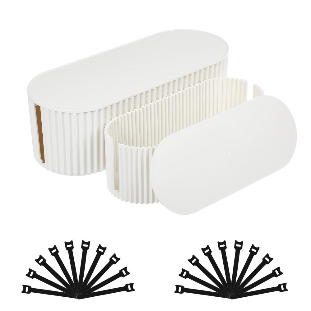 Portable Power Line Storage Case Plastic Wire Storage Box Data Line Socket Storage Box  Home