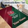 Custom Text Printed Rug England Rugby Non Slip Floor Carpet For Home Room Decor