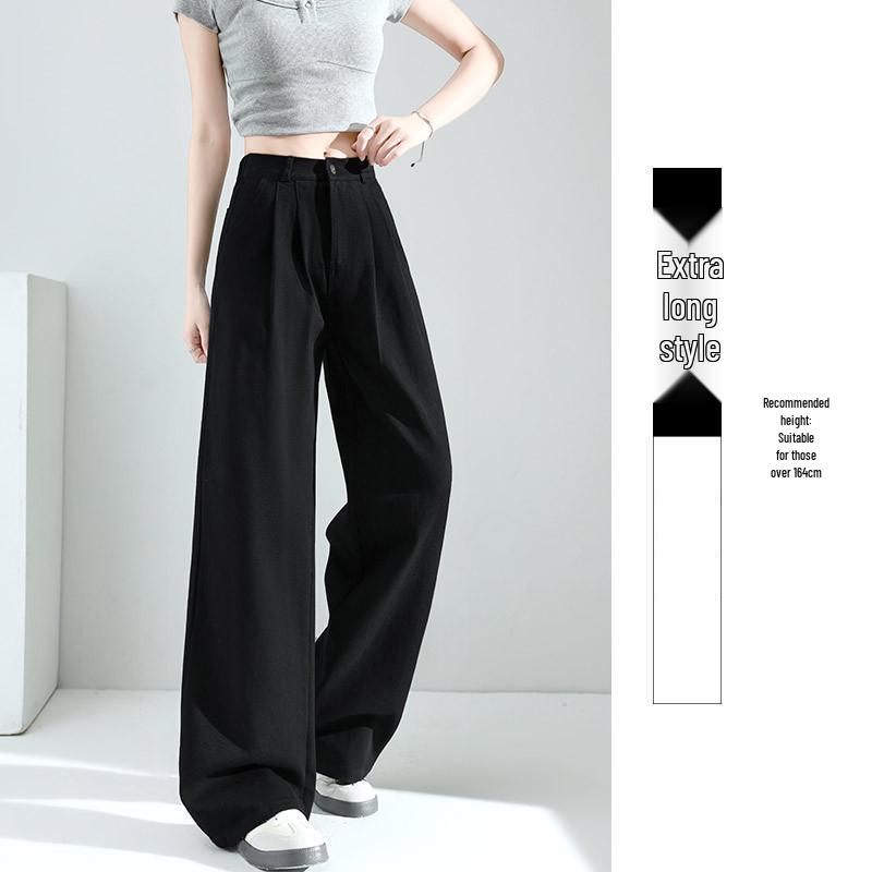 

Women s High-Waist Pink Jeans - Spring/Summer 2026 Relaxed Fit, Petite Straight, Wide-Leg Style. L (For 110-125 lbs)