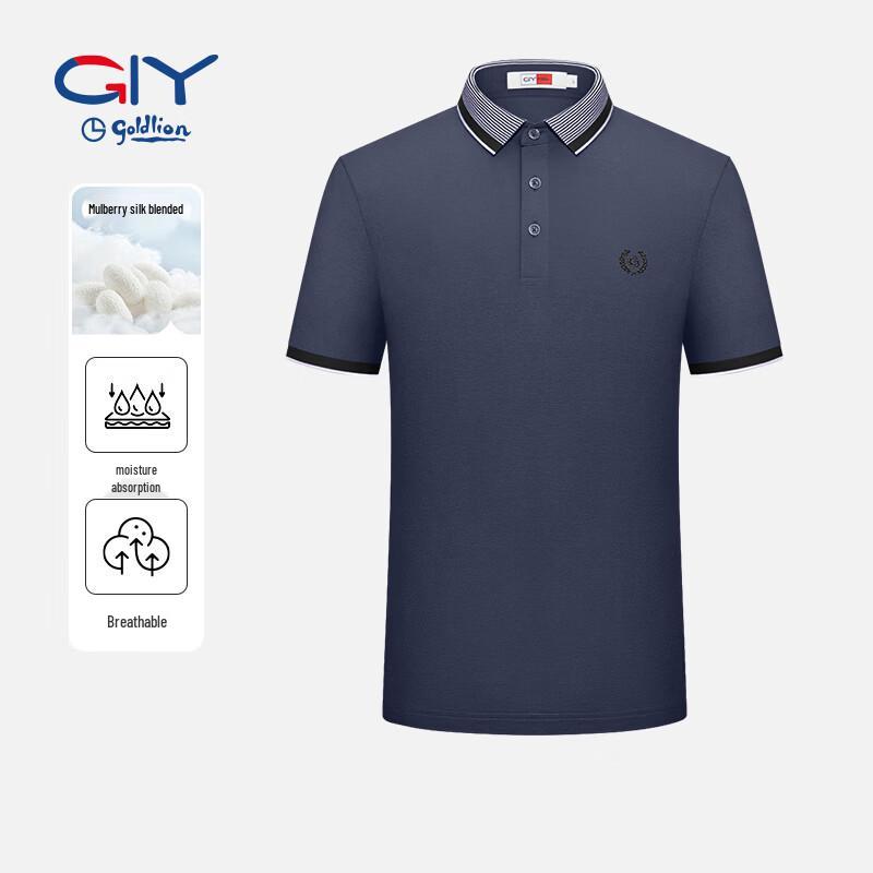 Goldlion Men s Silk Blend Short Sleeve Polo Shirt L