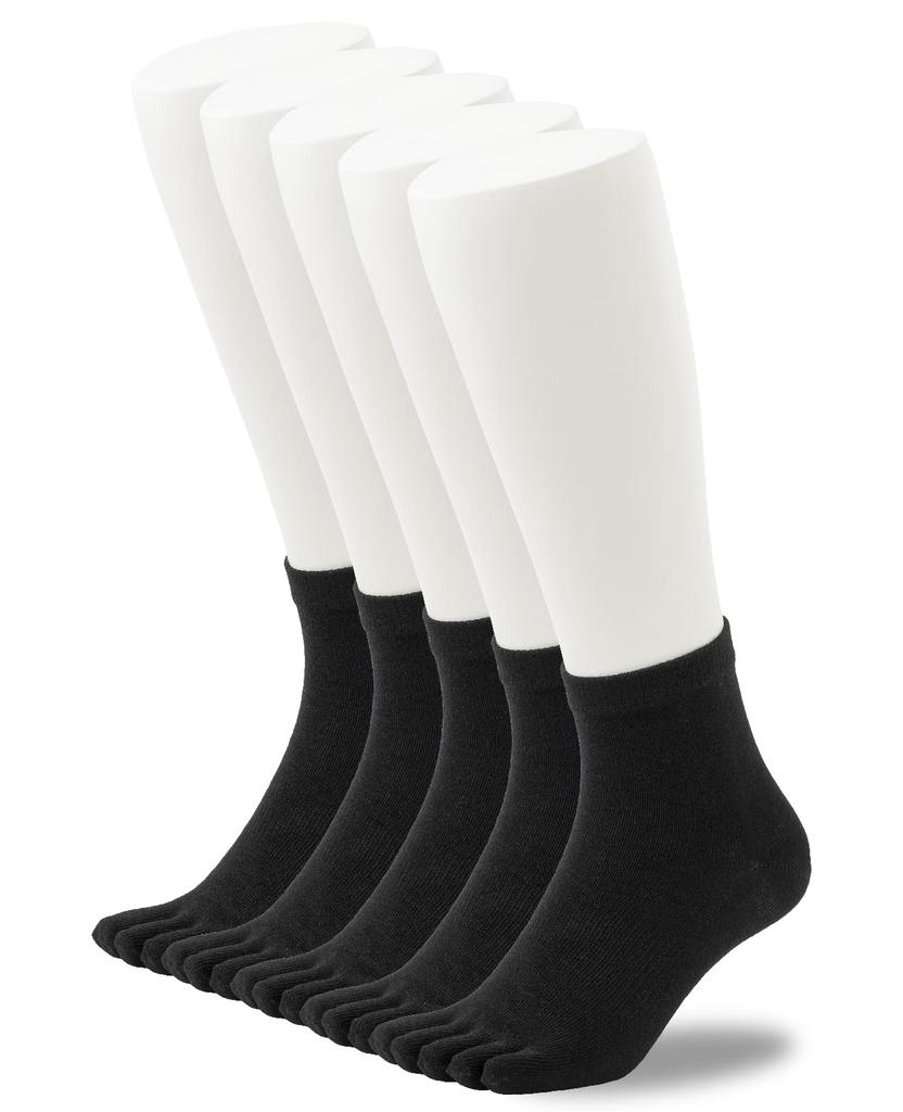 Okamoto MAENI Suitable for and Made with Deodorizing Large Short Size Cm Men's Five-Toe Socks, 5-Pair/10-Pair Set, Business, Casual, Sports, Yarn,