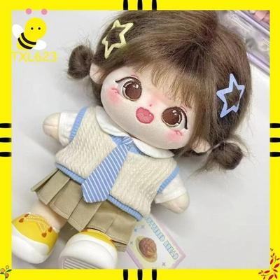 Nowy Zestaw Ubrań dla Bawełnianej Lalki 20cm Kawaii Spódniczka Stroje dla Pary Super Uroczy Strój dla Pluszowej Lalki Zabawki do Przebierania Akcesoria DIY Zabawka