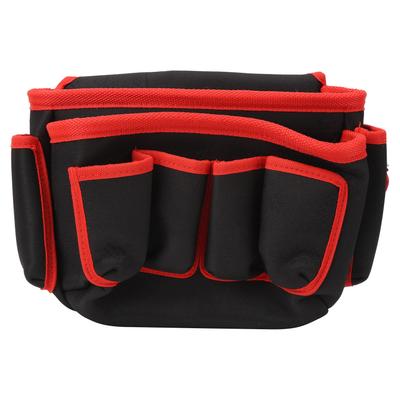 Multifunktionales Reparaturwerkzeug Hüfttasche Outdoor Mehrere Taschen Hüfttasche Werkzeuge Organizer(Roter Rand )