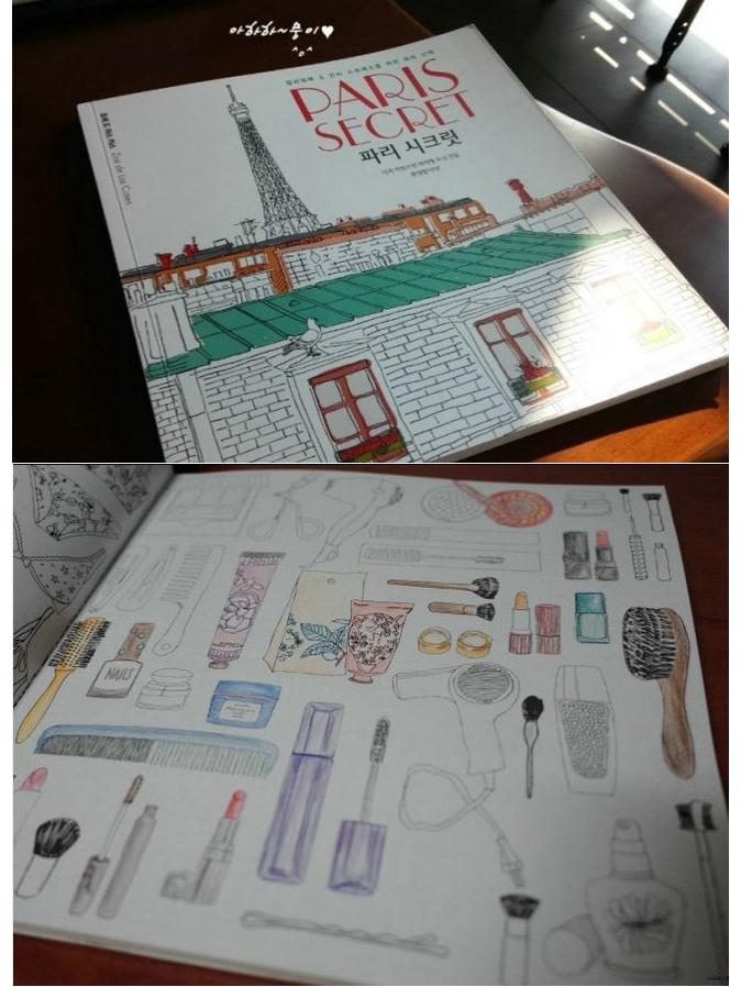 Korea Paris Secret De-stress Coloring & Art Book: Architecture, Doodling, Drawing, Painting
