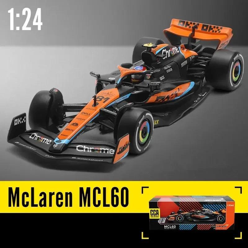 

1/24 McLaren MCL60 2023 4# Lando Norris P2 British GP McLaren F1 #81 Oscar Piastri Car Diecast Racing Car Model Competition Vehicles Toy