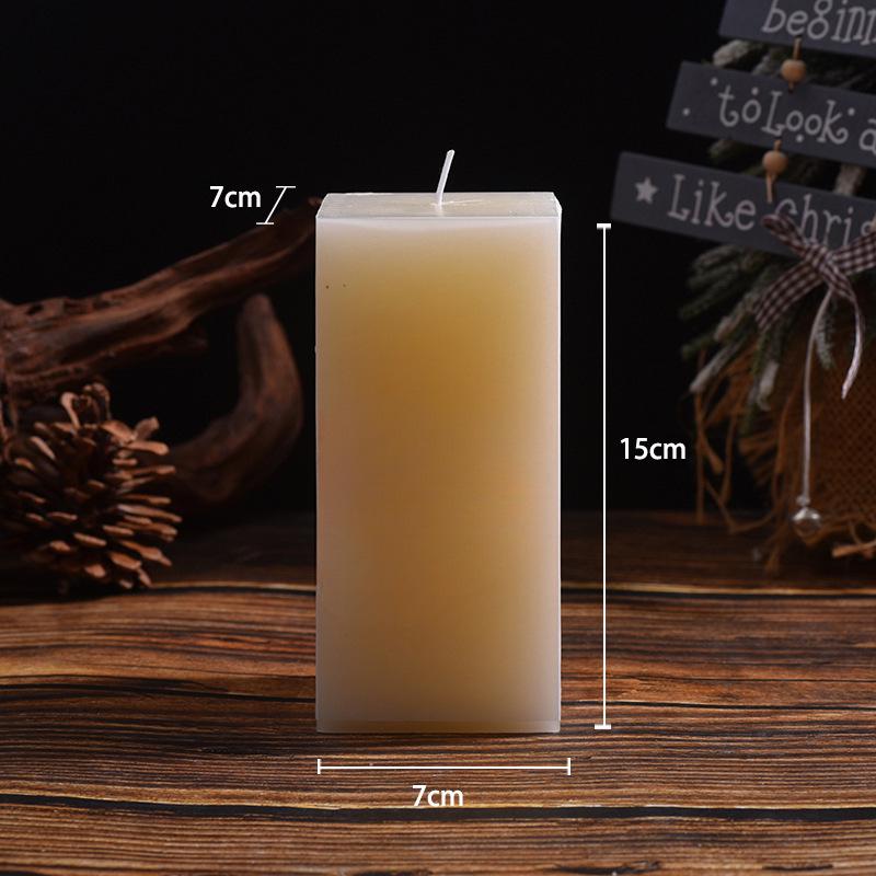 Classic Ivory Smokeless White Cylindrical Wedding Candles for Home and Restaurant Decor - Free Shipping